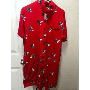 Disney American Flag Mickey Mouse Romper